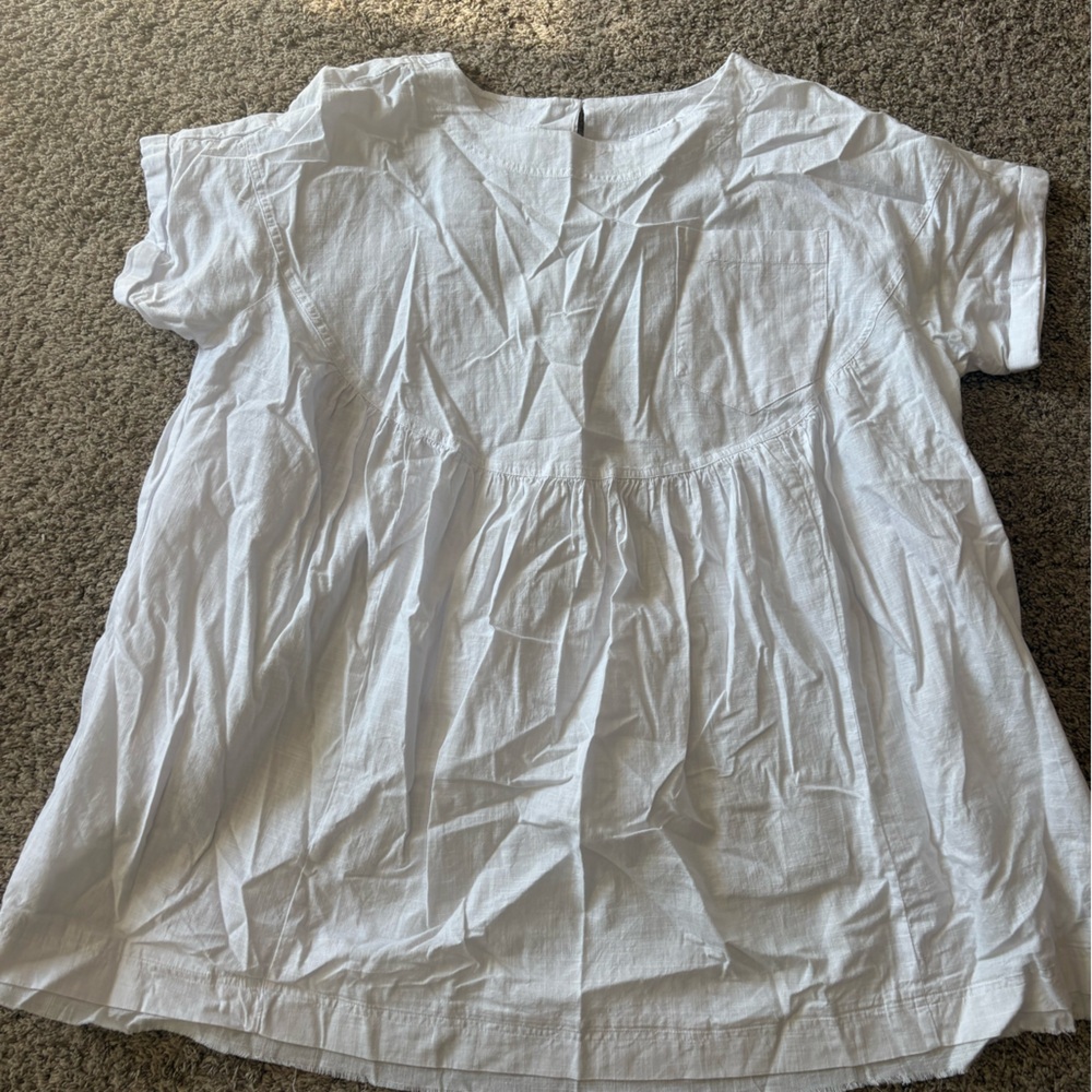 TALULAH Crisp White Linen Dress